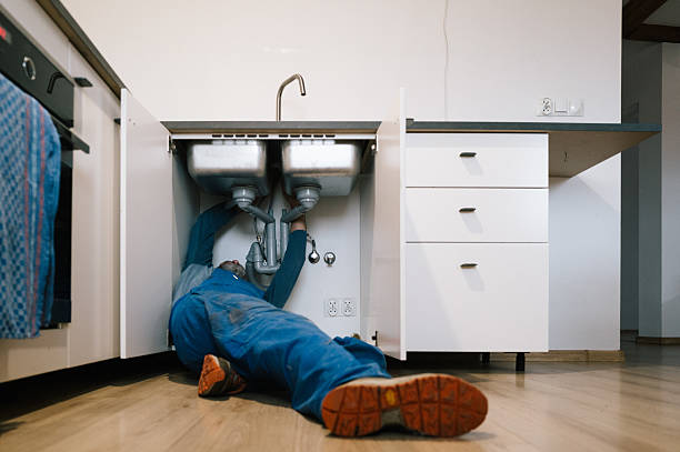 Professional Drain Cleaning technician working in Fitchburg, WI
